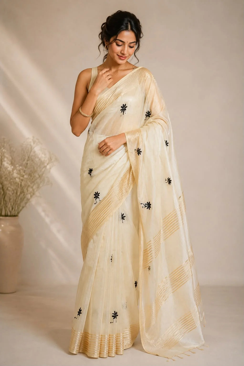 ASSAM WARLI – Premium Soft Assam Silk Saree