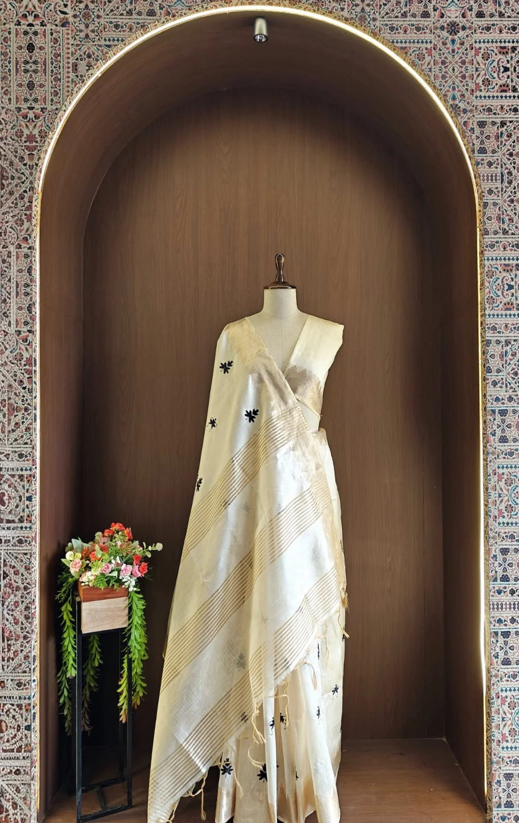 ASSAM WARLI – Premium Soft Assam Silk Saree