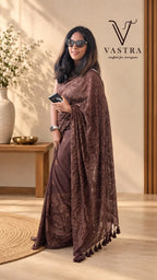 Mul Cotton Chikankari Saree