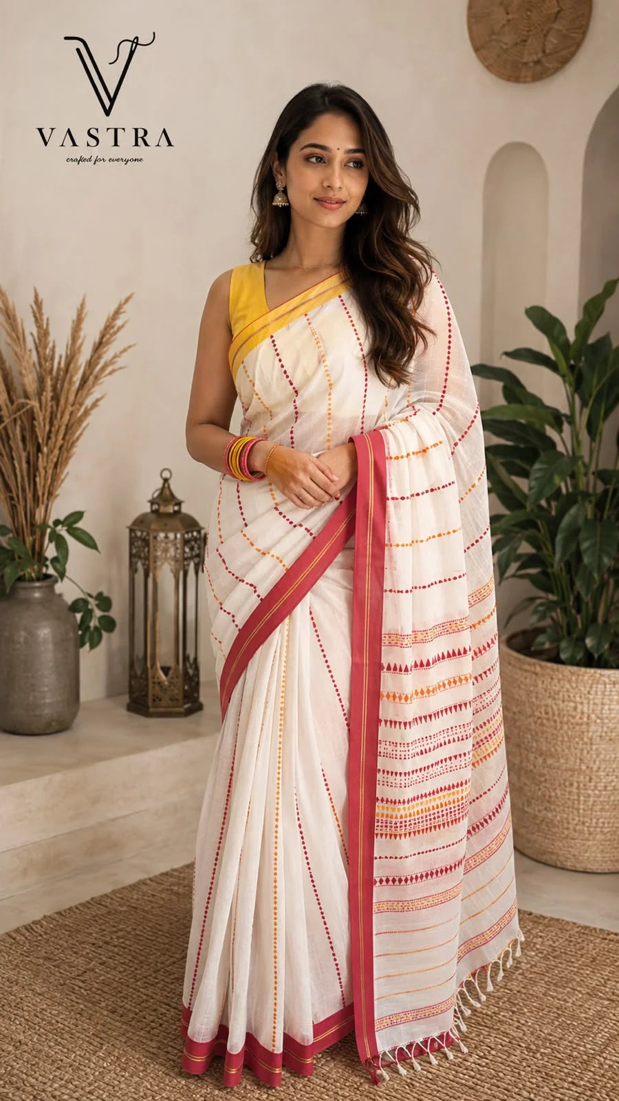 Handloom Cotton Begampuri Saree