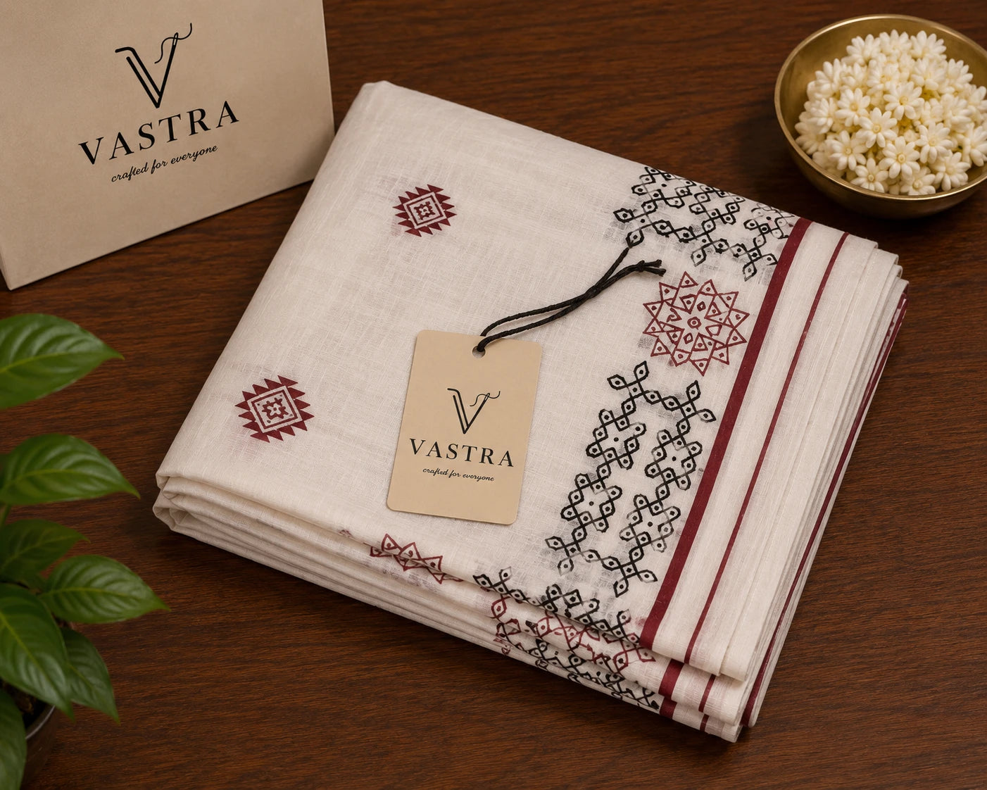 Kerala Soft Cotton Saree with Unique Kollam Design Print