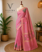 Premium Soft Linen Cotton Saree