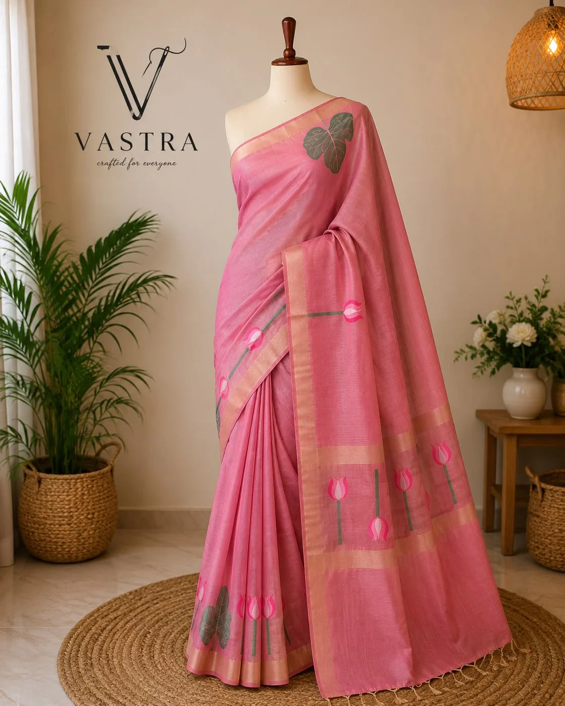 Premium Soft Linen Cotton Saree